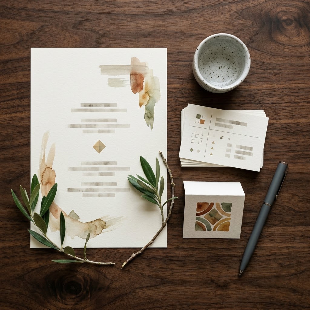 A printed pairing menu, staff cheat cards and a table QR card